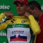Simon Spilak erkämpfte sich am letzten Tag der 79. Tour de Suisse das Gelbe Trikot