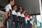 Team Trek-Factory Racing um Lokalmatador Fabian Cancellara bei der Teamprsentation in Bern