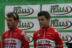 Maxime Monfort und Tony Gallopin bei der Teamprsentation in Bergamo