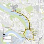 Grand Dpart der Tour de France 2017 in Dsseldorf: Streckenverlauf des Einzelzeitfahrens auf der 1. Etappe