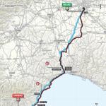 Streckenverlauf Milano - Sanremo 2016