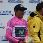 alles Kse - Nairo Quintana im Trikot des Fhrenden in der Bergwertung