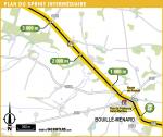 Streckenverlauf Tour de France 2016 - Etappe 3, Zwischensprint