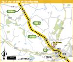 Streckenverlauf Tour de France 2016 - Etappe 4, Zwischensprint