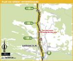 Streckenverlauf Tour de France 2016 - Etappe 7, Zwischensprint