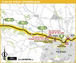 Streckenverlauf Tour de France 2016 - Etappe 11, Zwischensprint