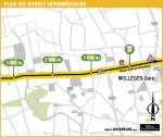 Streckenverlauf Tour de France 2016 - Etappe 12, Zwischensprint