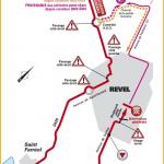 Streckenverlauf Tour de France 2016 - Etappe 10, letzte Kilometer