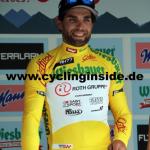 Der Etappenzweite Andrea Pasqualon ist der neue Träger des Gelben Trikots (Foto: cyclinginside)
