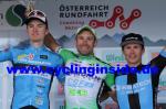 Die Top3 der 6. Etappe (v.l.n.r.): Daniel Auer, Nicola Ruffoni, Sylwester Janiszewski (Foto: cyclinginside)