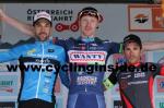 Die Top3 der 7. Etappe (v.l.n.r.): Markus Eibegger, Frederik Backaert, David Belda (Foto: cyclinginside)