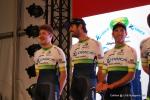 gute Stimmung beim Team Orica-Greenedge bei der Teamprsentation der Tour de Suisse