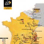 Präsentation Tour de France 2017: Streckenkarte