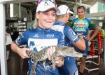 Sarah Kaehler - die Lokalmatadorin der Elitedamen aus Cairns (Foto: Crocodile Trophy/Regina Stanger)