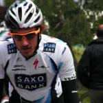 Fabian Cancellara auf dem Weg zum Start der 8. Etappe der Tour de Suisse 2009