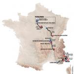 Präsentation Paris-Nizza 2017: Streckenkarte