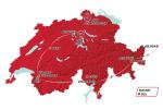 Präsentation der Tour de Suisse 2017: Streckenkarte