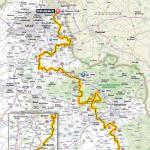 Streckenkarte von Paris - Roubaix 2017