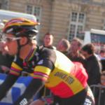 Tom Boonen am Start von Paris-Roubaix 2010