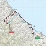 Streckenverlauf Giro dItalia 2017 - Etappe 9