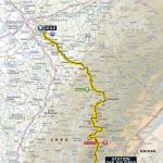 Streckenverlauf Tour de France 2017 - Etappe 8