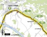 Streckenverlauf Tour de France 2017 - Etappe 10, Zwischensprint
