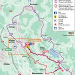 Streckenverlauf Nationale Meisterschaften Schweiz 2017 - Straßenrennen, Startrunde und Rundkurs Männer