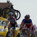 im franzsischen Meistertrikot bei der Tour de France 2010 im Jura an der Station des Rousses