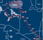 Streckenverlauf Tre Valli Varesine 2017, erste 77,69 km
