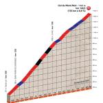 Streckenpräsentation Critérium du Dauphiné 2018: Profil Etappe 4, Anstieg Col du Mont Noir