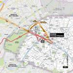 Streckenverlauf Tour de France 2018 - Etappe 21, letzte Kilometer