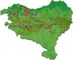 Streckenpräsentation Itzulia Basque Country 2019: Streckenkarte