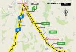Streckenverlauf Tour de France 2019 - Etappe 9, Zwischensprint