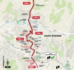 Streckenverlauf Tour de France 2019 - Etappe 8, letzte 5 km