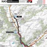 Straßen-Weltmeisterschaft 2020 in Aigle-Martigny: Karte der Zeitfahren