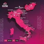 Präsentation Giro d Italia 2020: Streckenkarte