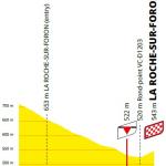Hhenprofil Tour de France 2020 - Etappe 18, letzte 5 km