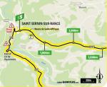 Streckenverlauf Tour de France 2020 - Etappe 7, Zwischensprint