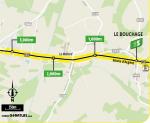 Streckenverlauf Tour de France 2020 - Etappe 15, Zwischensprint