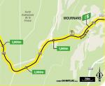 Streckenverlauf Tour de France 2020 - Etappe 19, Zwischensprint