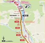 Streckenverlauf Tour de France 2020 - Etappe 3, letzte 5 km