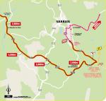 Streckenverlauf Tour de France 2020 - Etappe 12, letzte 5 km