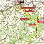 Streckenverlauf Lige - Bastogne - Lige Femmes 2020