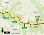 Streckenverlauf Tour de France 2021 - Etappe 8, Zwischensprint
