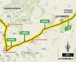 Streckenverlauf Tour de France 2021 - Etappe 11, Zwischensprint