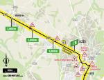 Streckenverlauf Tour de France 2021 - Etappe 12, Zwischensprint