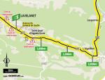 Streckenverlauf Tour de France 2021 - Etappe 14, Zwischensprint