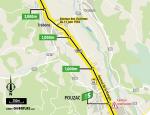 Streckenverlauf Tour de France 2021 - Etappe 18, Zwischensprint