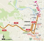 Streckenverlauf Tour de France 2021 - Etappe 3, letzte 5 km