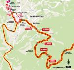 Streckenverlauf Tour de France 2021 - Etappe 11, letzte 5 km